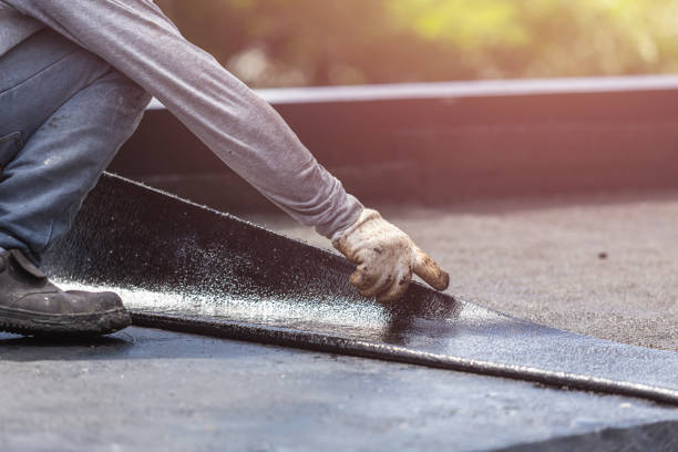 Professional Basement Waterproofing technician working in Lake Dunlap, TX